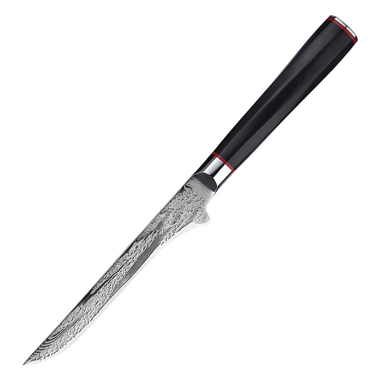 Couteau à désosser professionnel japonais, damas AUS-10, noyau en acier de 6 pouces, avec manche G10, couteaux de cuisine pour couper le filet de poisson, 2A451 1