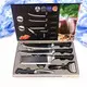 Small House Appliances Professional Cheap Chef Knife Set Cutting Knives 6pcs High Stainless Steel Block Ceramic Black Kitchen Knife Set Ningbo Portmanufacturing 3