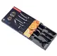 Small House Appliances Professional Cheap Chef Knife Set Cutting Knives 6pcs High Stainless Steel Block Ceramic Black Kitchen Knife Set Ningbo Portmanufacturing 6