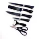 Small House Appliances Professional Cheap Chef Knife Set Cutting Knives 6pcs High Stainless Steel Block Ceramic Black Kitchen Knife Set Ningbo Portmanufacturing 5