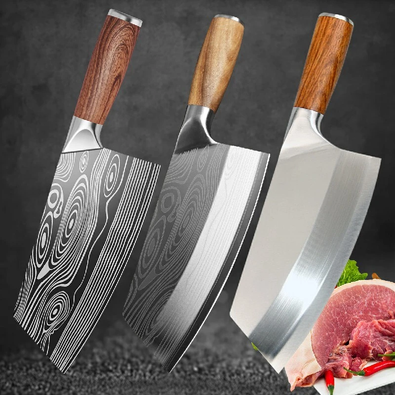 Ensemble de couteaux de cuisine avec manche en bois de 8 pouces - Libi Ang 1