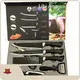 Small House Appliances Professional Cheap Chef Knife Set Cutting Knives 6pcs High Stainless Steel Block Ceramic Black Kitchen Knife Set Ningbo Portmanufacturing 1