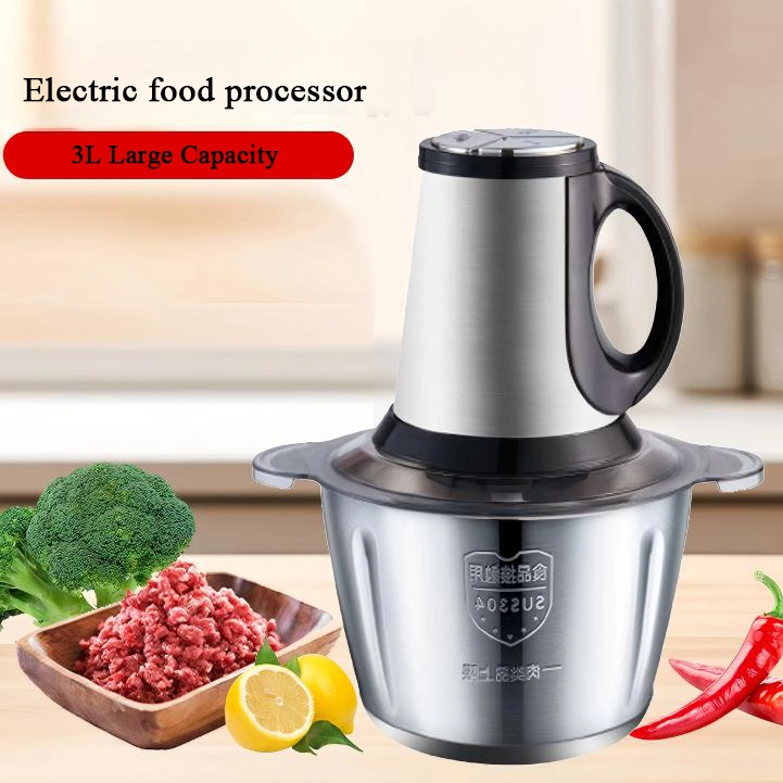 3L Stainless Steel Meat Grinder - Durable & Easy to Clean 1