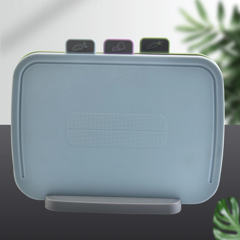 Ensemble de 3 planches à découper multifonctionnelles en plastique coloré, compatibles lave-vaisselle, avec index. 1