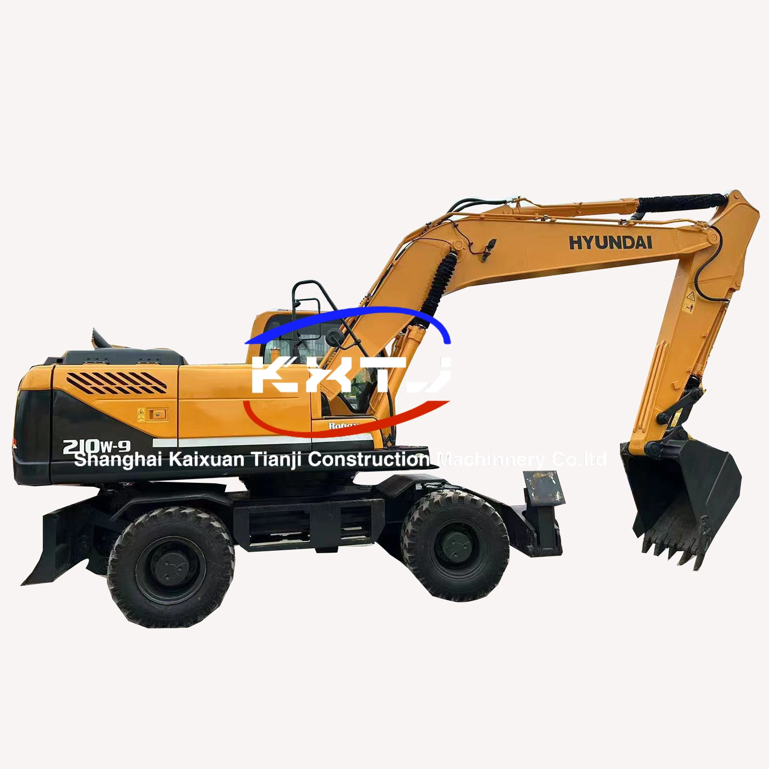 Escavatore gommato Hyundai 210W-9 usato in vendita 1