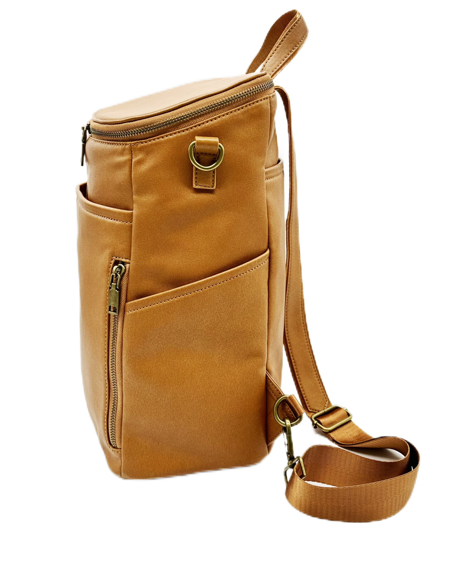 Voyager PU diaper backpack bag with changing mat SRDB134017 brown suitable for the parents everyday essentials 2