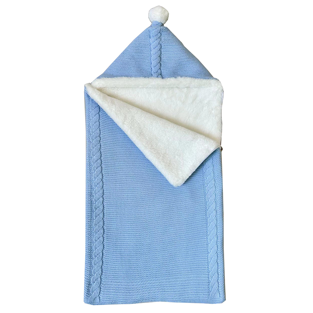 Knitted baby sleeping bags SRSL13404 blue,cream,rosa for keeping little ones comfortable 2