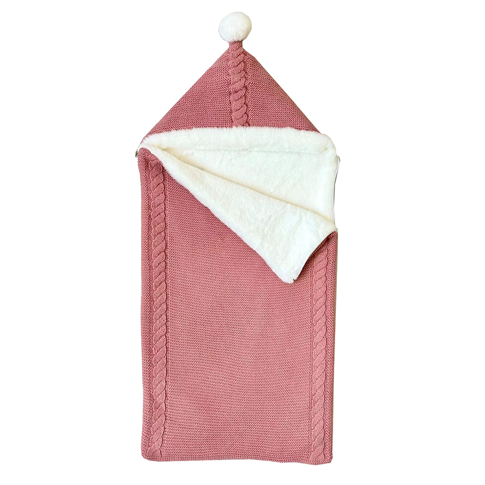 Knitted baby sleeping bags SRSL13404 blue,cream,rosa for keeping little ones comfortable 3