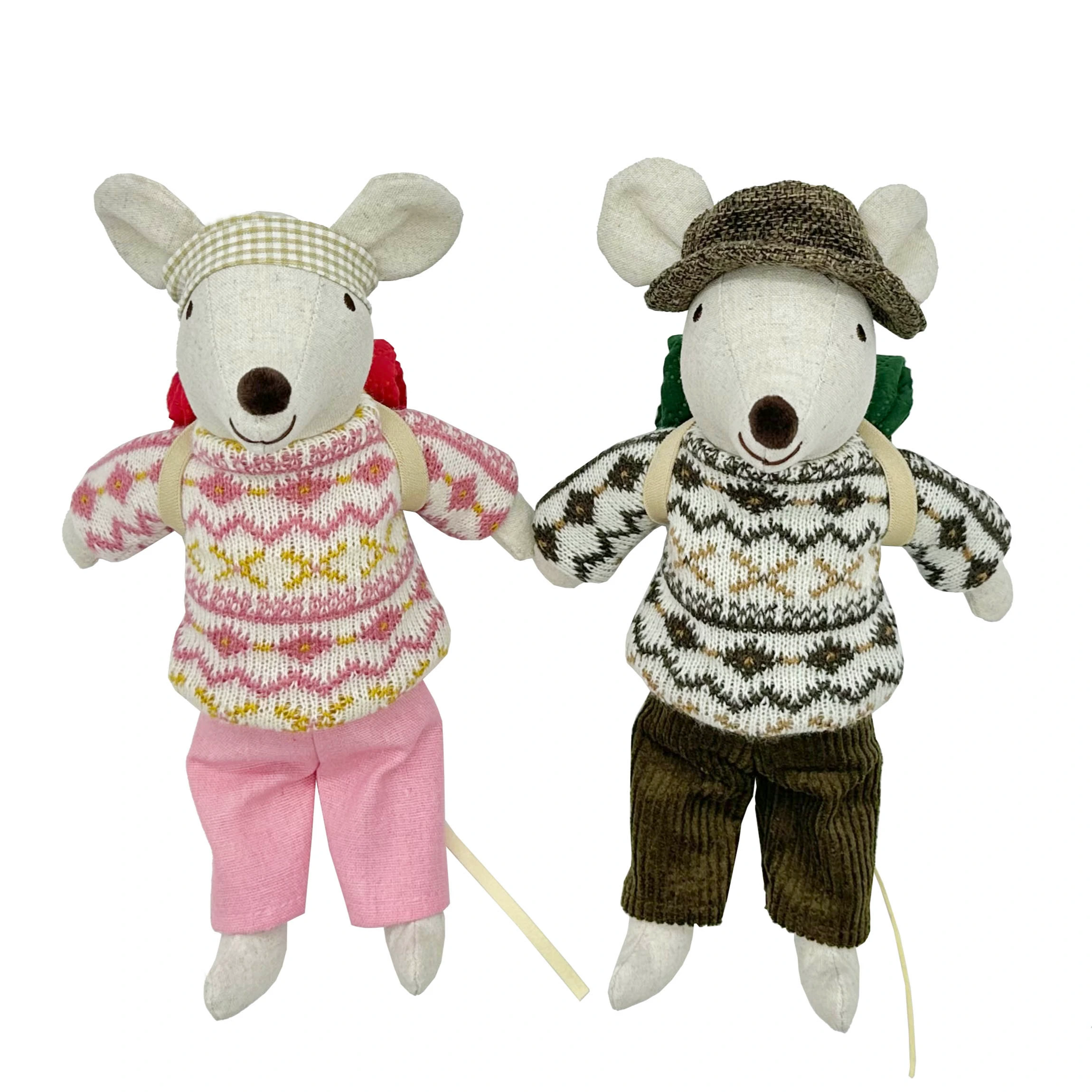 Peluches bebé ratón viajero con diseño de rayas SRTY13409 1