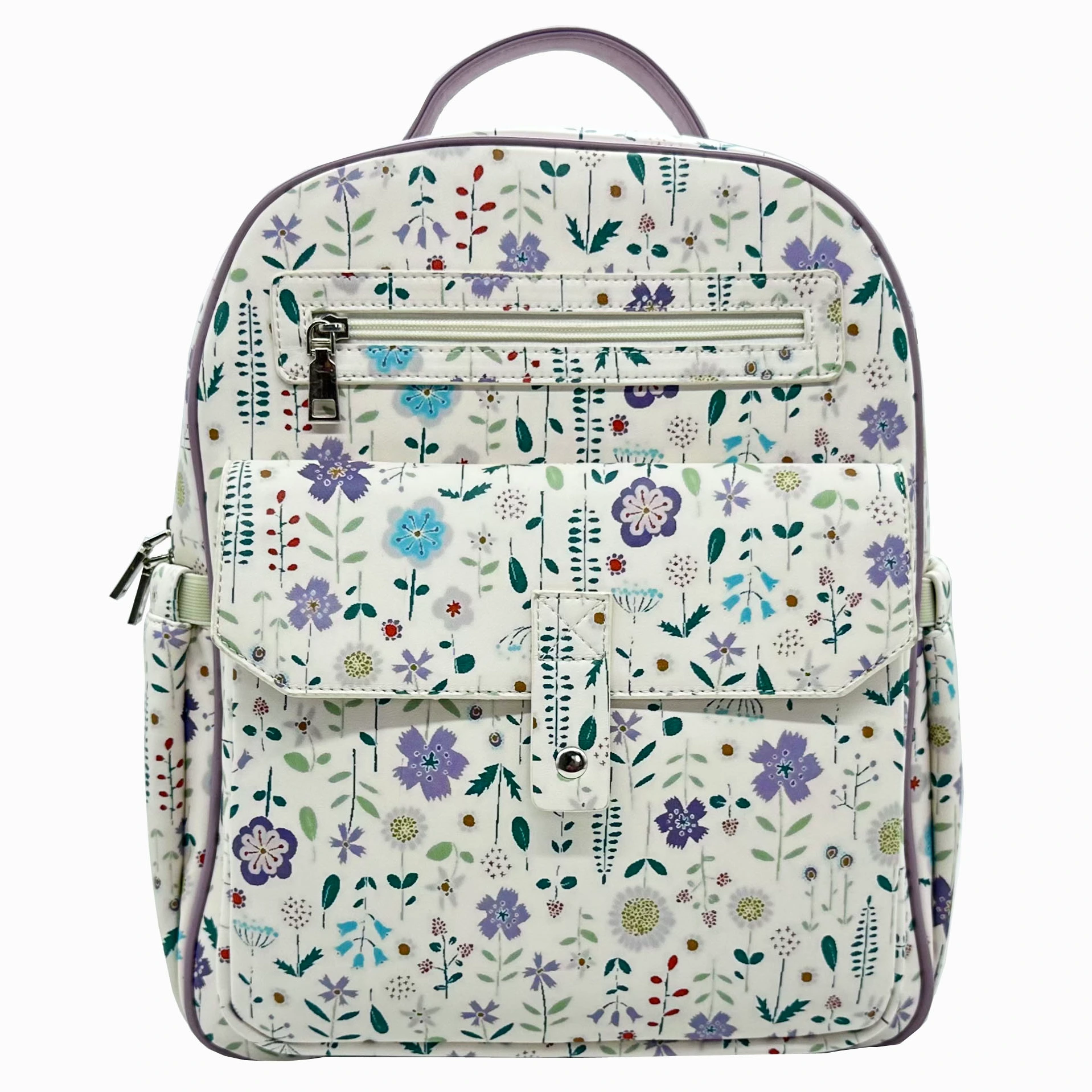 La borsa per pannolini in PU con stampa floreale alla moda SRDB134001 completa il tuo look quotidiano 1