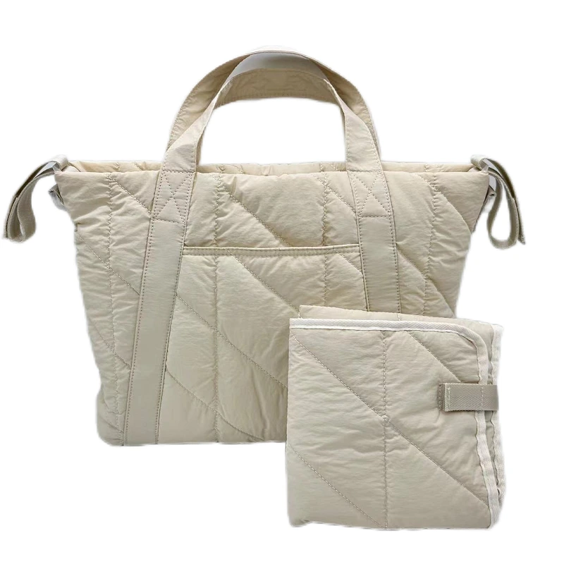 Borsa versatile per pannolini con fasciatoio portatile Cinghie per passeggino Borsa da viaggio multifunzionale di grande capacità per neonato Essenziale 1
