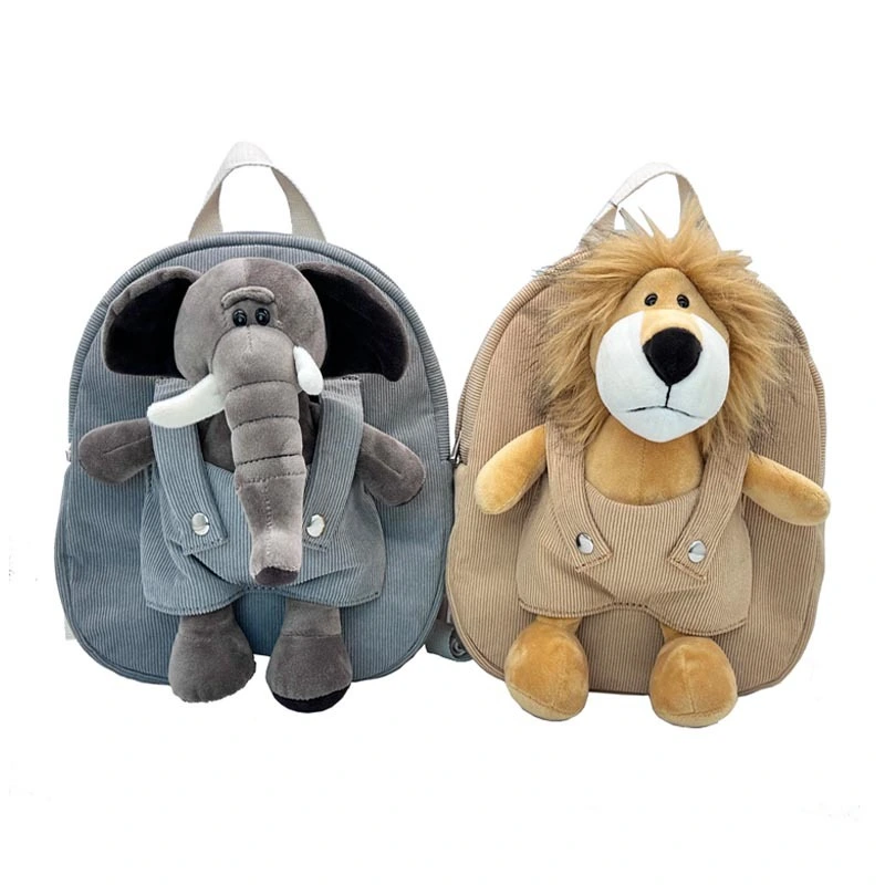Animal Design Kid Backpack Toddler Backpack for Boys Girls Cartoon Cute Soft Plush Shoulder Strap with Large Capacity for Daycare School Trip 1