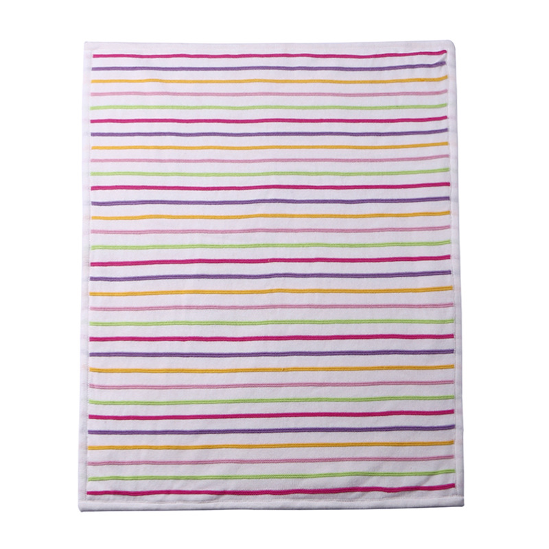 Coperta per neonati con design a strisce colorate alla moda, ultra morbida e accogliente per ragazze e ragazzi, soffici coperte per neonati, per neonati, per passeggino 2