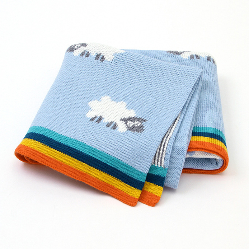 Morbida coperta multicolore per neonati, tessuto reversibile premium accogliente per il miglior comfort per passeggino unisex per neonato, ragazzo e ragazza 1