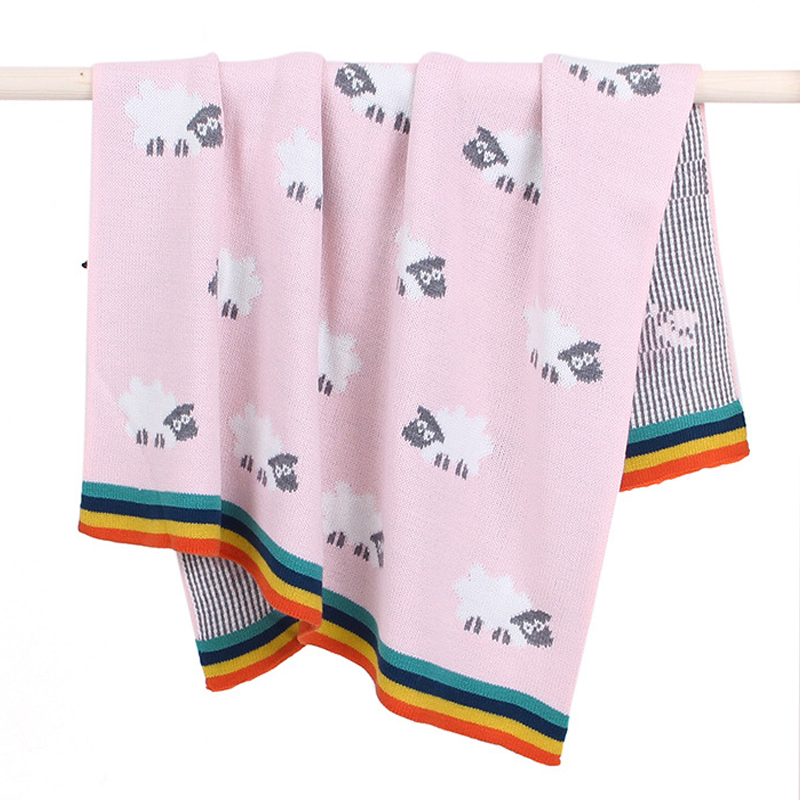 Morbida coperta multicolore per neonati, tessuto reversibile premium accogliente per il miglior comfort per passeggino unisex per neonato, ragazzo e ragazza 7