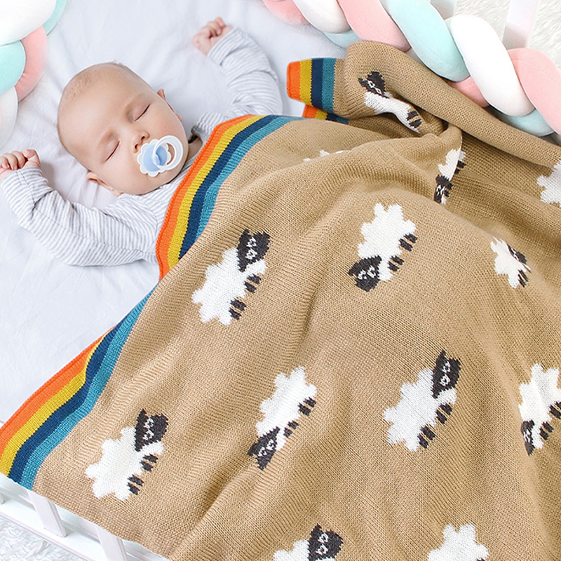 Morbida coperta multicolore per neonati, tessuto reversibile premium accogliente per il miglior comfort per passeggino unisex per neonato, ragazzo e ragazza 6