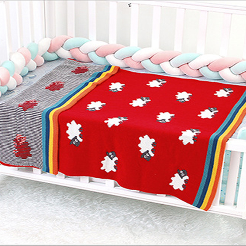 Morbida coperta multicolore per neonati, tessuto reversibile premium accogliente per il miglior comfort per passeggino unisex per neonato, ragazzo e ragazza 4