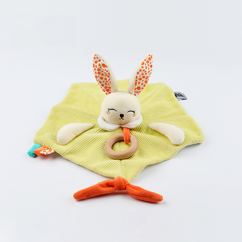 Personalisierte Baby-Sicherheitsdecke, weich gefüllt, hübsches Baby-Tierspielzeug für Jungen und Mädchen, beruhigendes Plüschspielzeug für Neugeborene, Geschenk 3