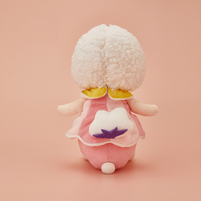 Cute Pink Lambswool Bear Plush Toys Stuffed Animal Sensory Toy Baby Toys Washable for Newborns Toddler Kids Infants Holiday Gifts 3