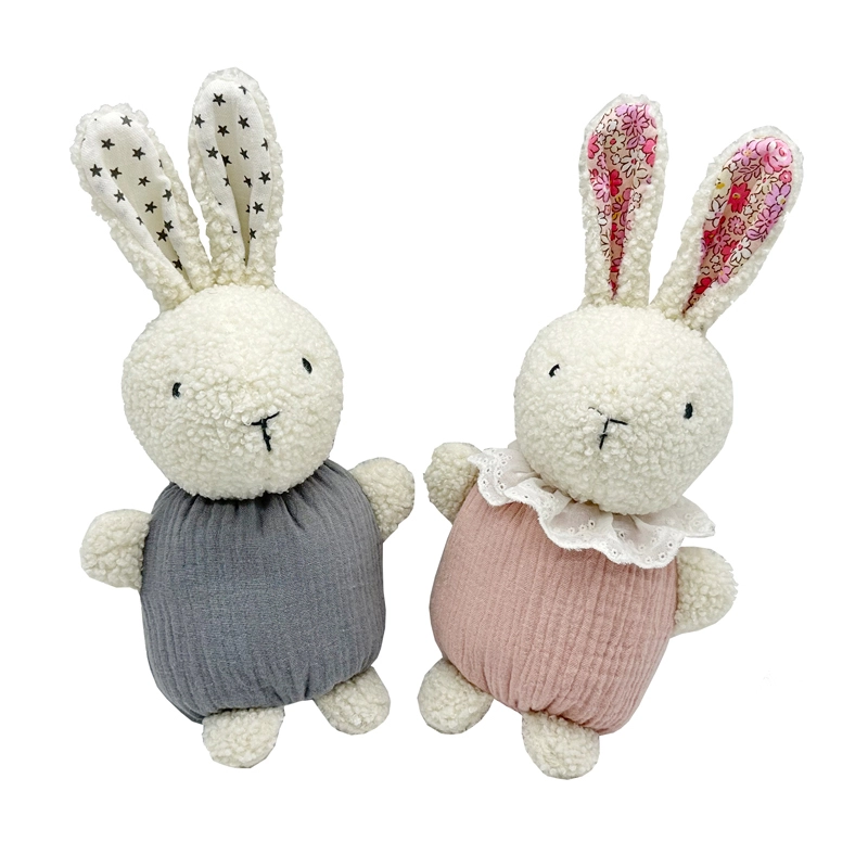 El conejito muñeco de peluche muñeco de peluche de conejo juguete para bebé lavable para decoración de habitación recién nacidos niños pequeños regalos de vacaciones 1