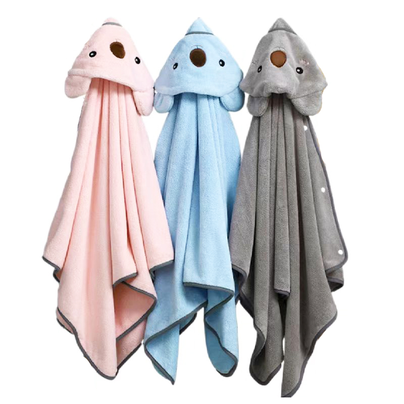 Baby Bath Towel with Hooded Ultra Absorbent Soft Hooded Towel for Newborns Unisex Infant Toddler Newborn Essential Baby Gift 3