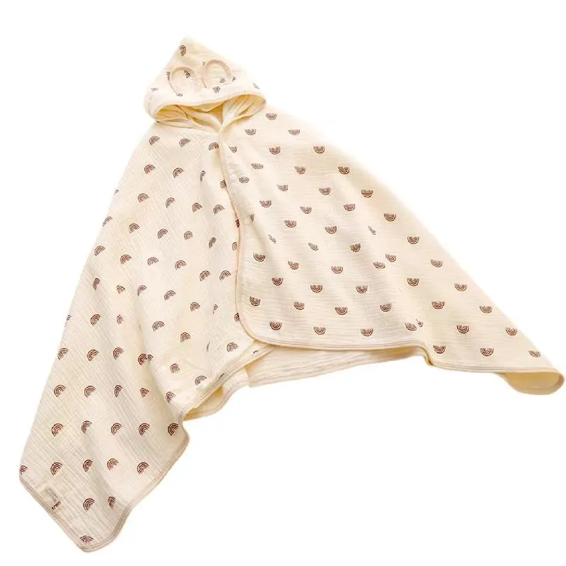 Asciugamani per neonati con cappuccio per neonato in morbido cotone ultra assorbente per neonati, regalo unisex per neonati, essenziale per la doccia per bambini 1
