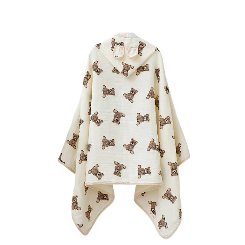 Asciugamani per neonati con cappuccio per neonato in morbido cotone ultra assorbente per neonati, regalo unisex per neonati, essenziale per la doccia per bambini 3