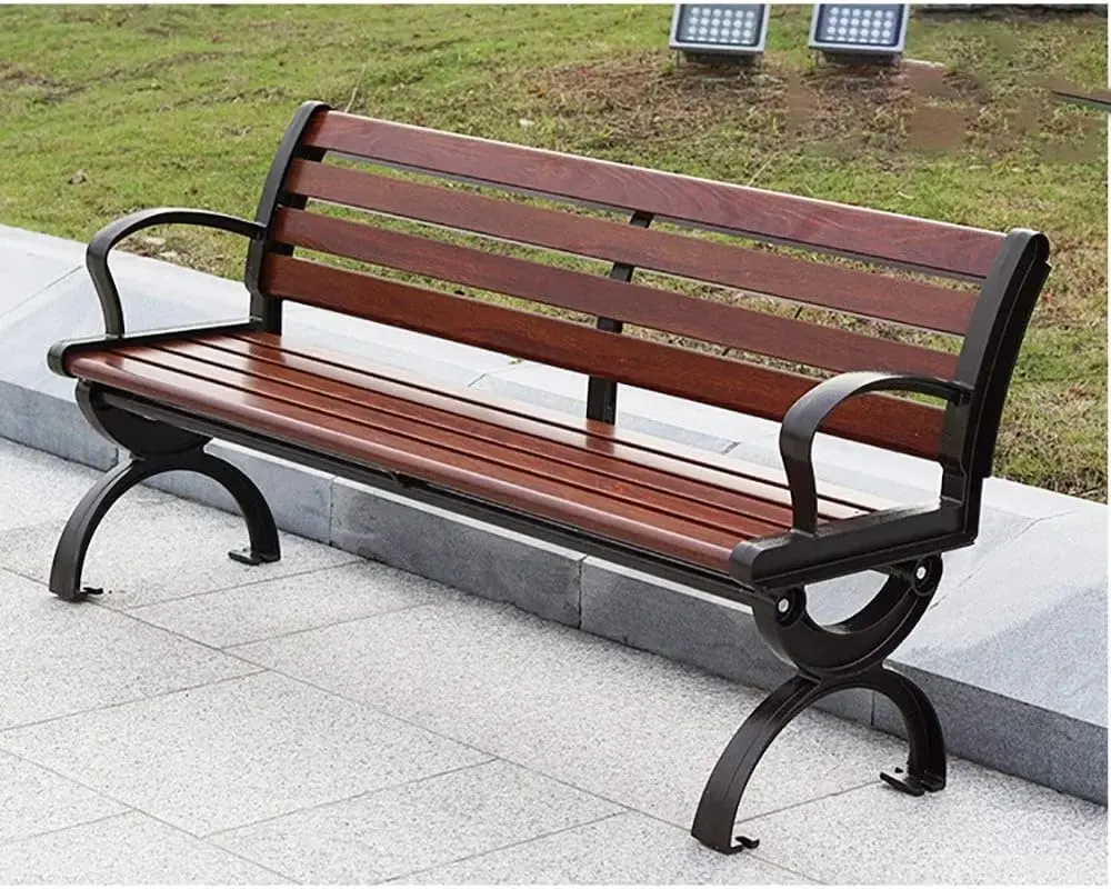 Wooden Bench in Garden Price Modern 4