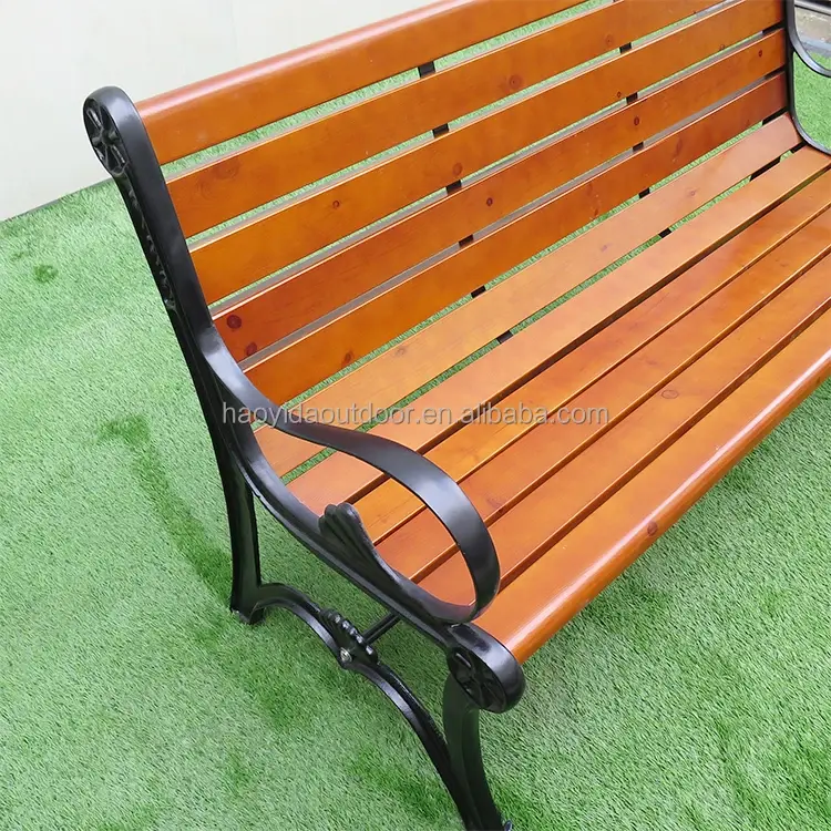 Wooden Bench in Garden Price Modern 5