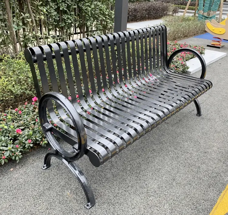Wooden Park Benches Suppliers Cost Iron 5
