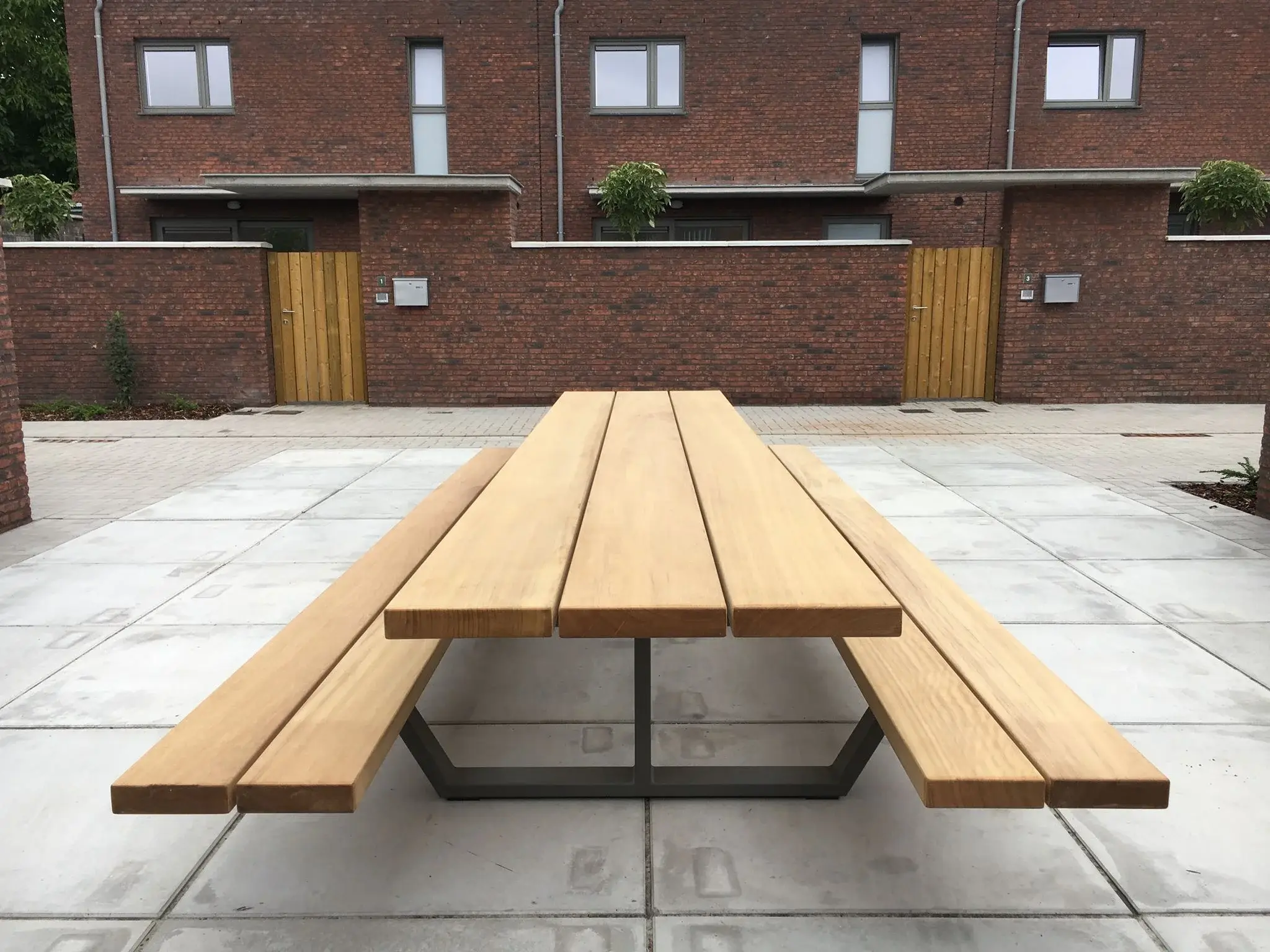 Wood Table for Picnic RAL Colors Or Pantone Color Options Outdoor Furniturecost 4