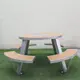 Custom Wooden Park Picnic Tables Factory 6