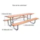 HAOYIDA Large Wooden Picnic Table EN 840/ISO 9001/14001/18000 Large Wooden Picnic Tablesupply 5