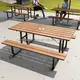 HAOYIDA Large Wooden Picnic Table EN 840/ISO 9001/14001/18000 Large Wooden Picnic Tablesupply 3