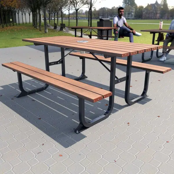 HAOYIDA Large Wooden Picnic Table EN 840/ISO 9001/14001/18000 Large Wooden Picnic Tablesupply 4