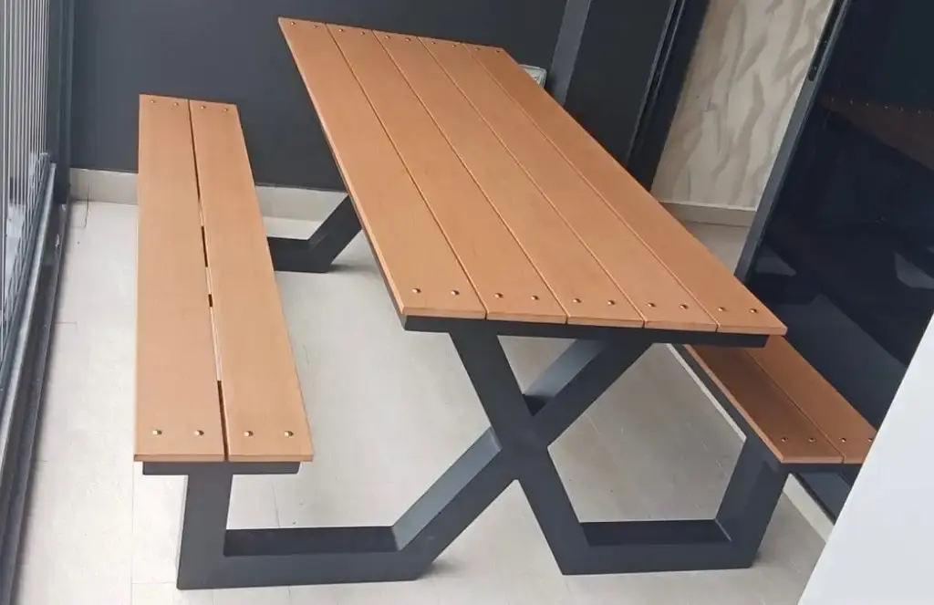 Picnic Bench Table Customized Steel Picnic Bench Tablefactory Price 5