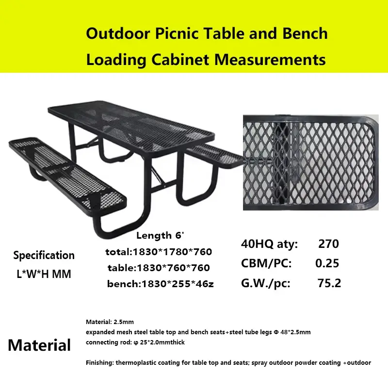 Outdoor Picnic Table Outdoor Furniturefactory 4