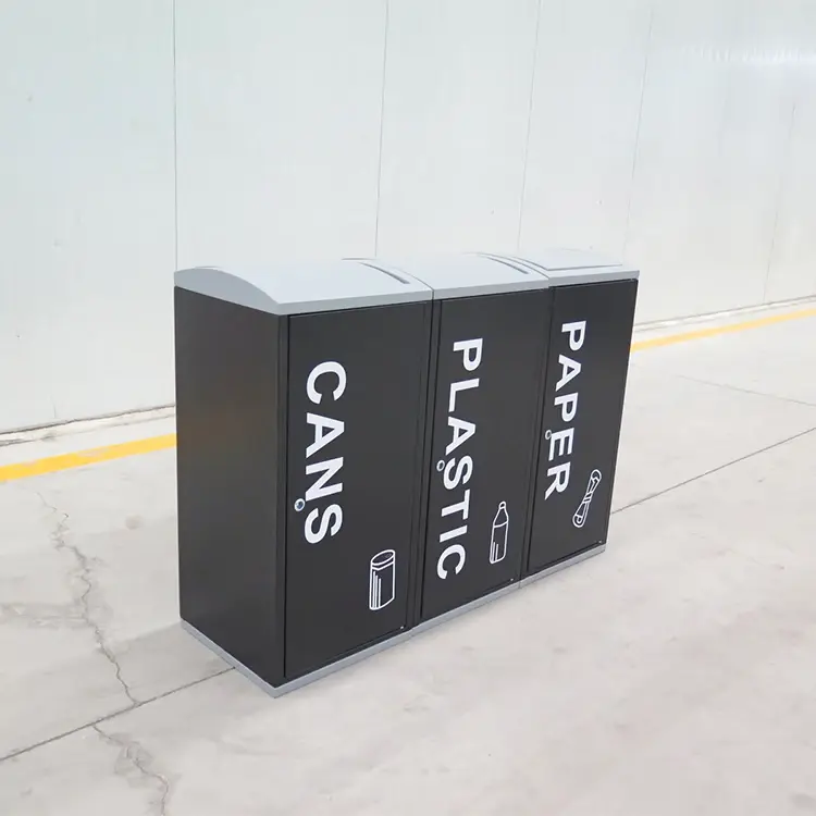 Steel Outdoor Garbage Can Storage Bucketfactory 5