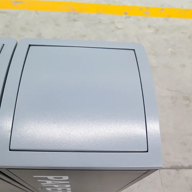Steel Outdoor Garbage Can Storage Bucketfactory 4