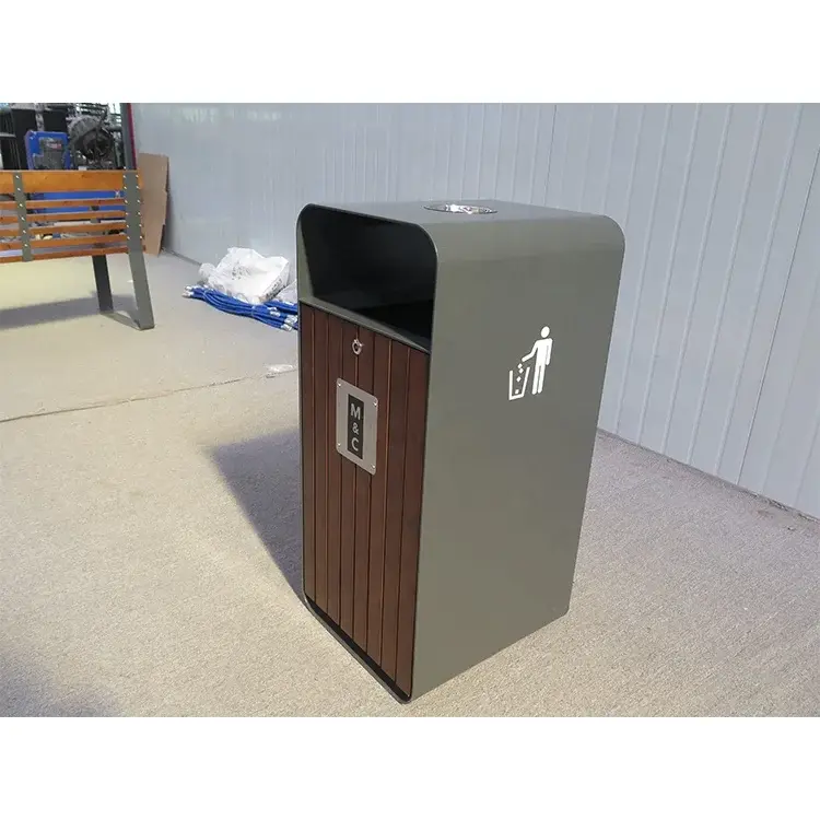 Garbage Cans for Outdoors Rolling Cover Type Rectangularsuppliers 5