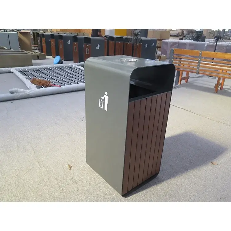 Garbage Cans for Outdoors Rolling Cover Type Rectangularsuppliers 6