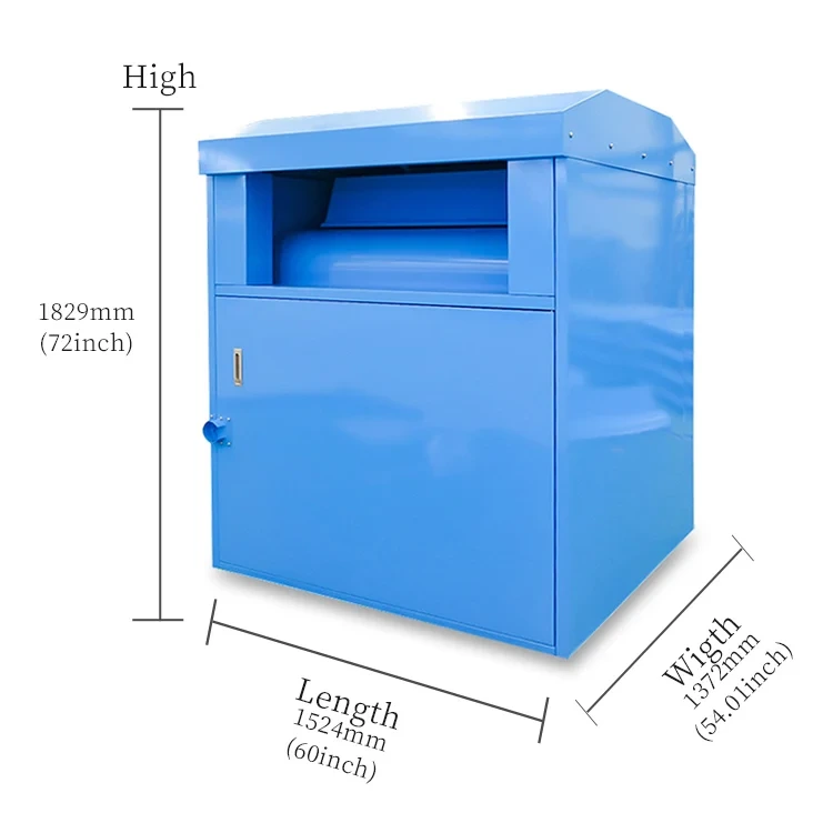 Steel Outdoor Clothes Recycling Bin for Charity 1