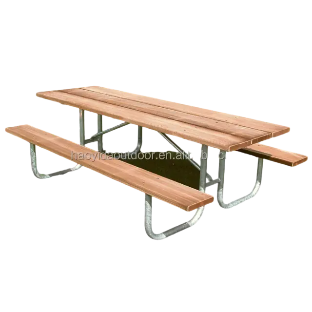 HAOYIDA Large Wooden Picnic Table EN 840/ISO 9001/14001/18000 Large Wooden Picnic Tablesupply 2
