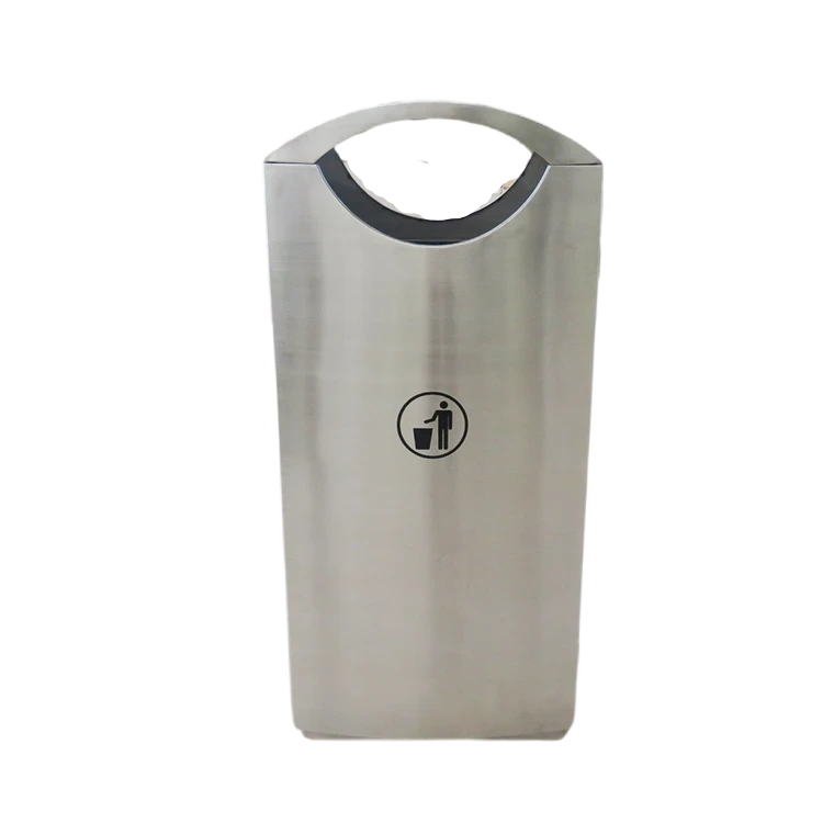 Poubelle de recyclage publique de rue extérieure en acier inoxydable 1