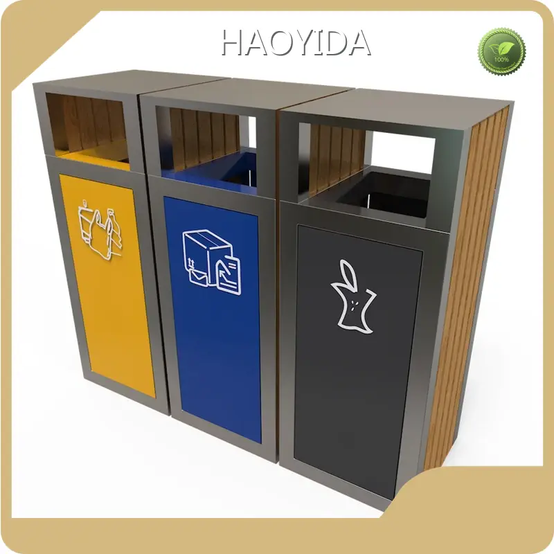 Outdoor Trash Can Cabinet Wholesale EN 840/ISO 9001/14001/18000 1