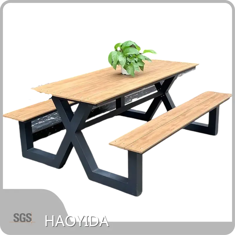 Wooden Picnic Bench Table Outdoor Furniture RAL Colors Or Pantone Color Optionswholesale 1