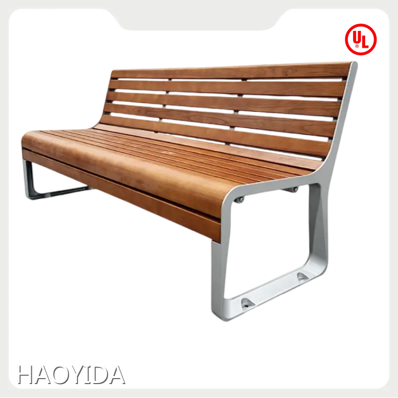 HAOYIDA Custom Metal Bench Street /Garden/Park/Outdoor/Patio/Open Air/Backyard/City Custom Metal Benchfactory 1