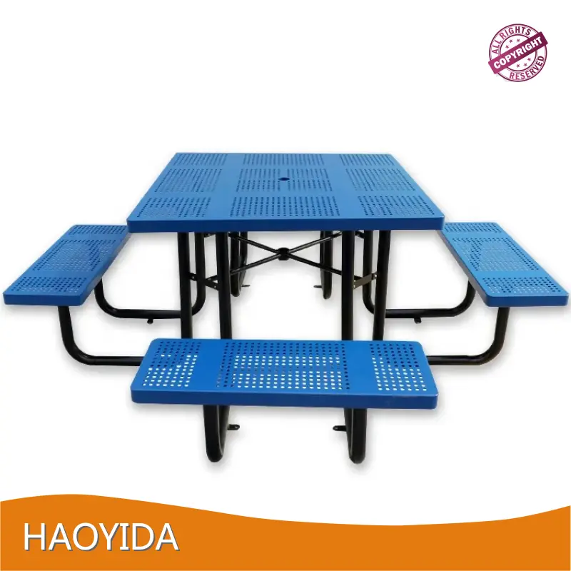 Wood Picnic Table Vendor Open Air 1
