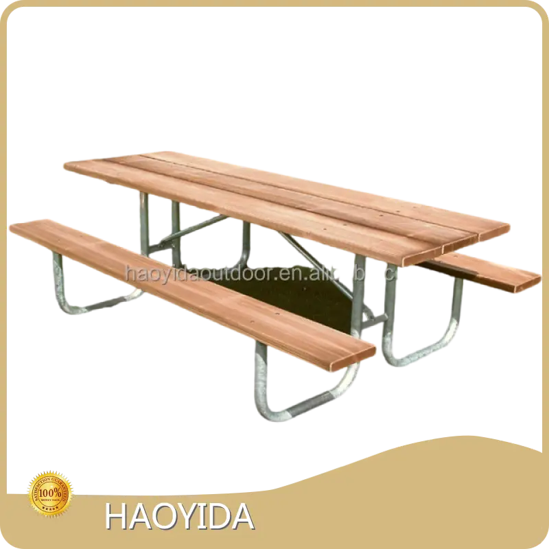 HAOYIDA Large Wooden Picnic Table EN 840/ISO 9001/14001/18000 Large Wooden Picnic Tablesupply 1