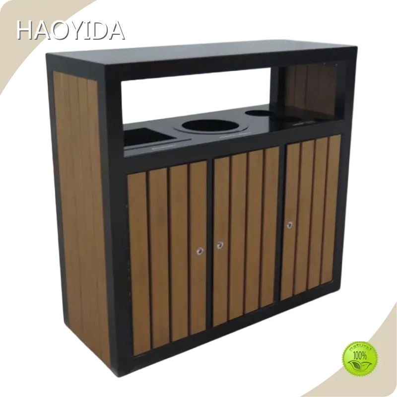 Bulkoutdoor Trash Can Outdoor Powder Coating Rectangular 1